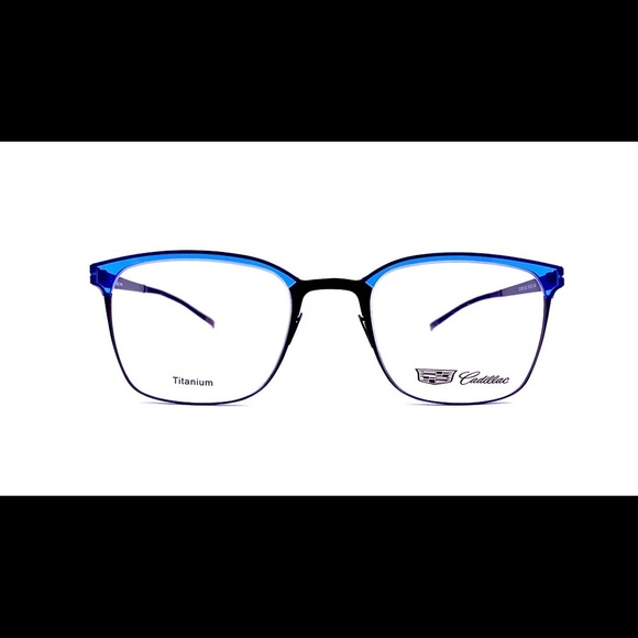 Titanium Eyeglasses Blue Crystal by Cadillac Durable & Lightweight 51-21-140 - Picture 1 of 8